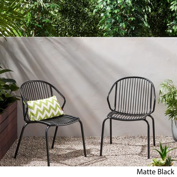 leeuwerik moed Kantine Boston Modern Outdoor Club Chair (Set of 2) by Christopher Knight Home -  Overstock - 28783242