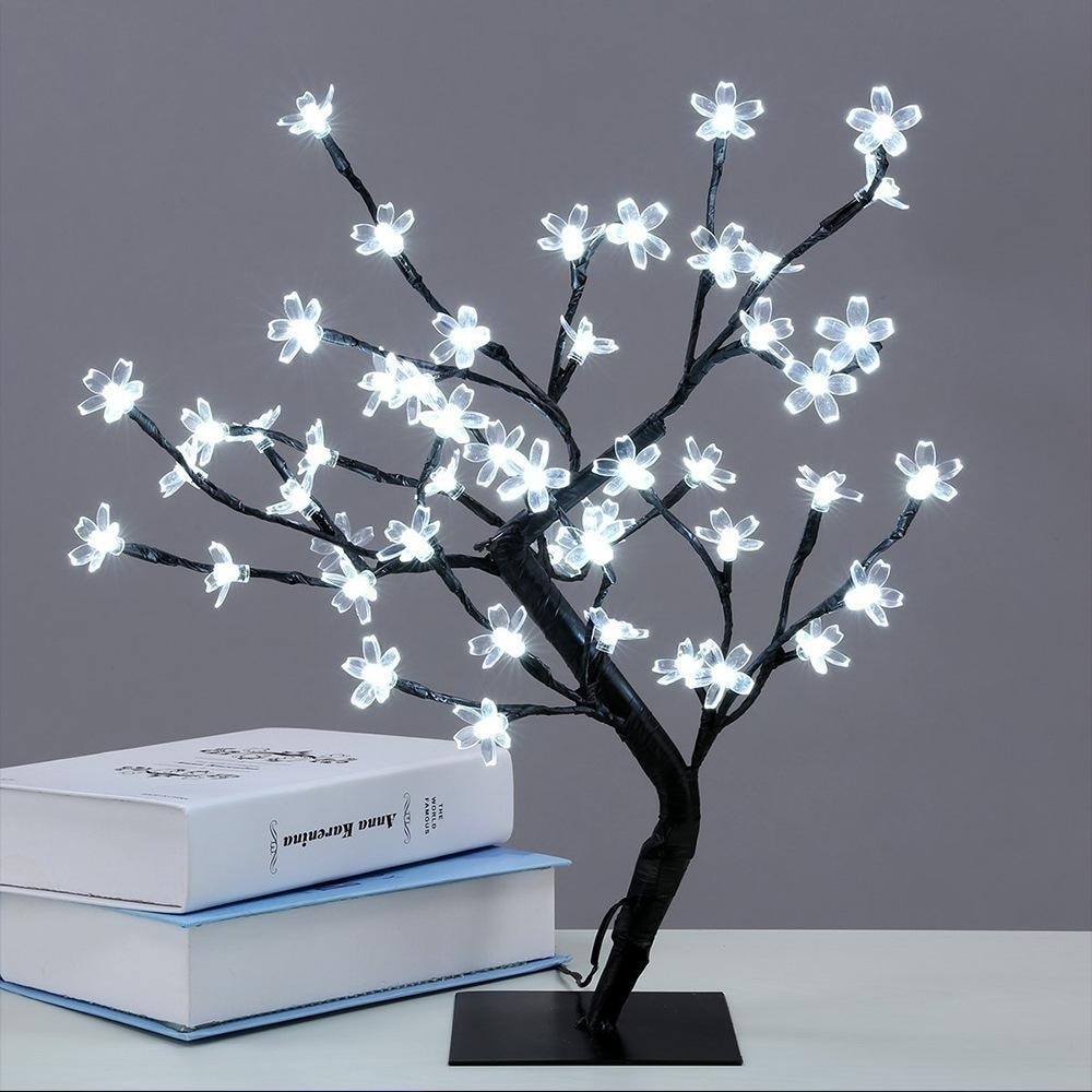 Shop Led Crystal Cherry Blossom Tree Light Night Lights Table Lamp