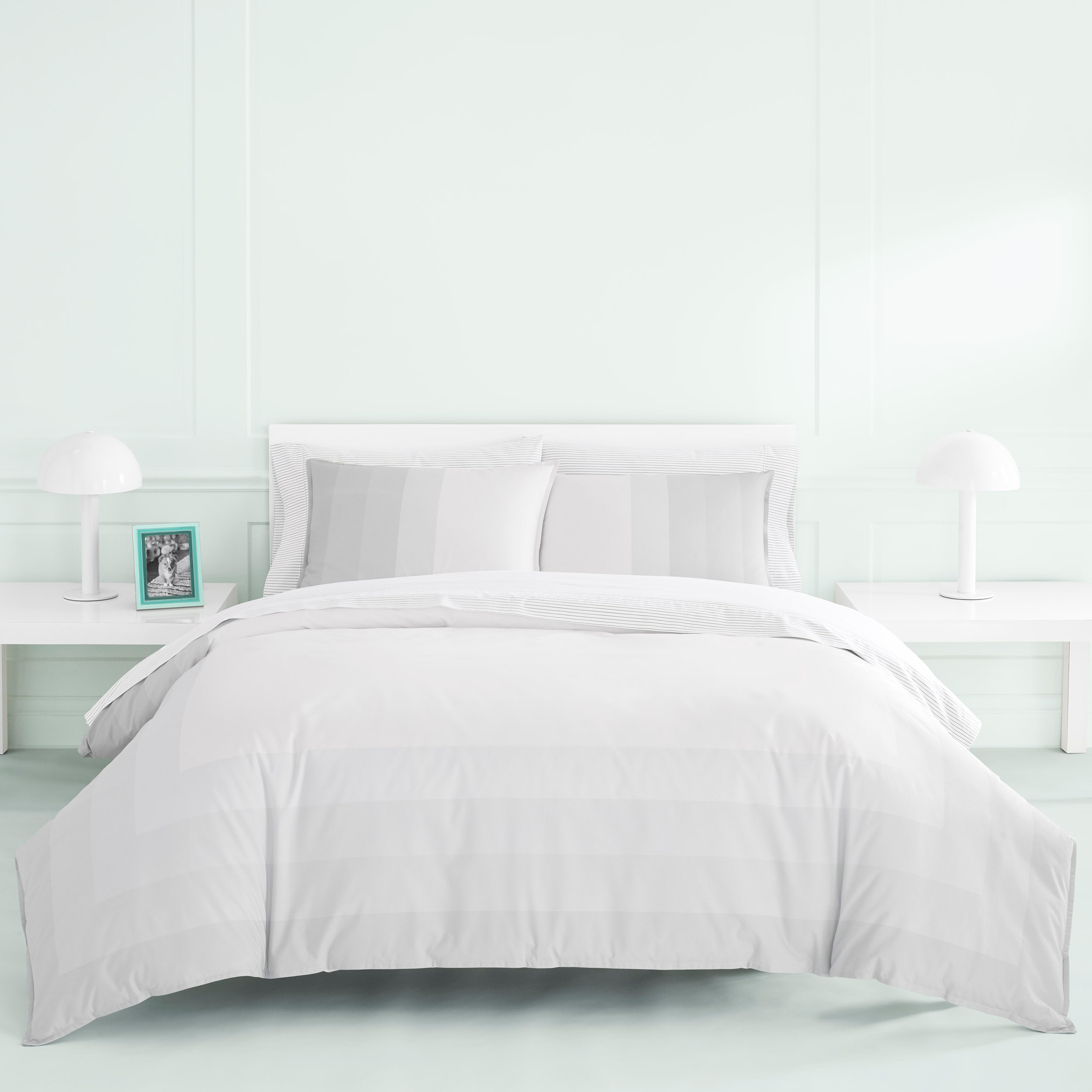 Shop Now House By Jonathan Adler Vally Grey Cotton Duvet Cover Set