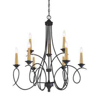 La Courbe Chandelier By Minka Lavery (25 to 36 Inches - 7 to 10 - 25 to 36 Inches) - Chandeliers For Bedrooms by Overstock.com