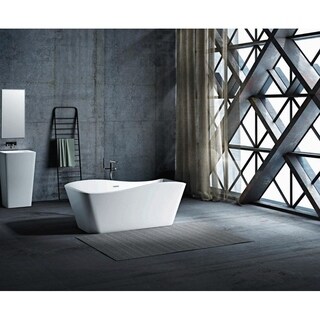 Shop Omaha 67 Freestanding Tub No Faucet 67 Free Shipping