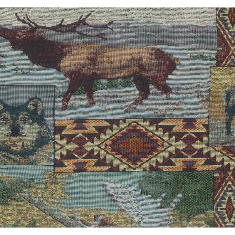 Blazing Needles 18-inch Tapestry Throw Pillows (Set of 4) - The Wild North