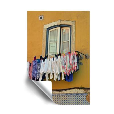 Kathy Yates Laundry Day in Lisbon Removable Wall Art Mural