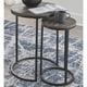 preview thumbnail 8 of 12, Signature Design by Ashley Ridgerun 2-piece Accent Table Set Black - Metal