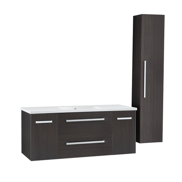 ANZZI Conques 48" Bathroom Vanity Set in Rich Umber
