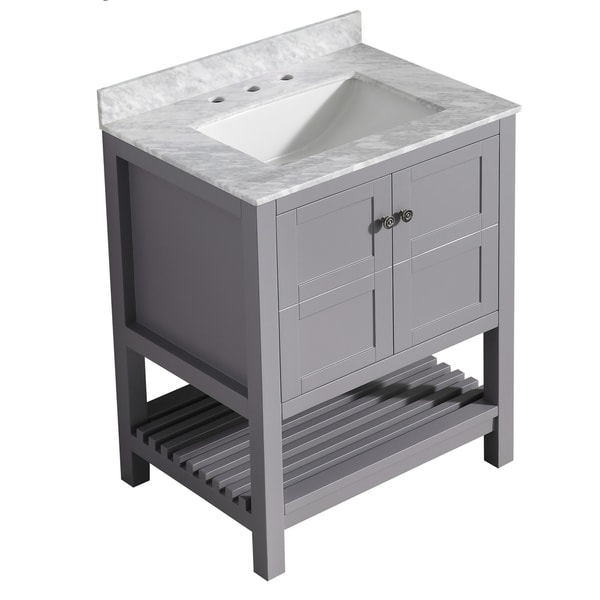 ANZZI Montaigne 30" Bathroom Vanity Set in Rich Gray