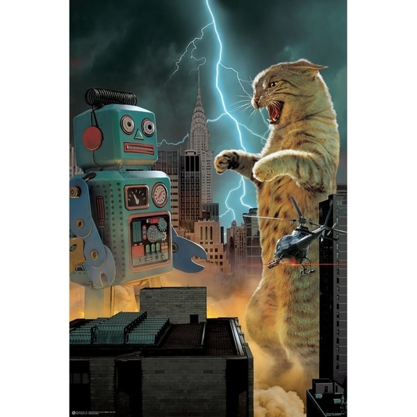 Catzilla vs Robot