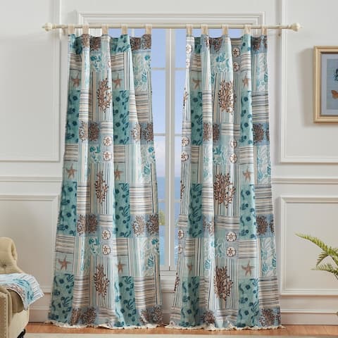 Greenland Home Fashions Key West Window Curtain Panels (Set of 2)
