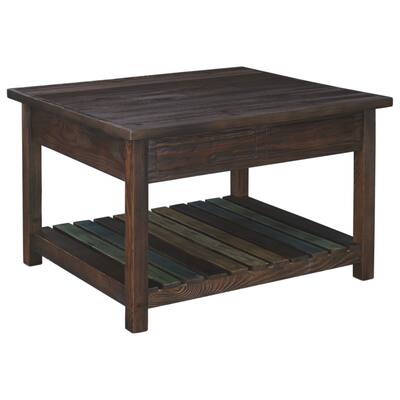 Mestler Rustic Brown Lift Top Cocktail Table
