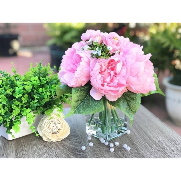 Clear Glass Vase Table Flowers Vase for Wedding Decor Set of 2 Clear Glass Vase Table Flowers Vase for Wedding Decor Set of 2