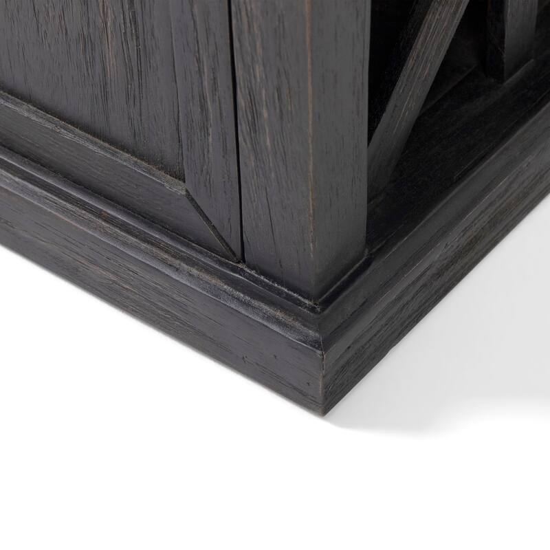 Cantebella Modern Acacia Wood Storage Bench with Cushion by Christopher Knight Home