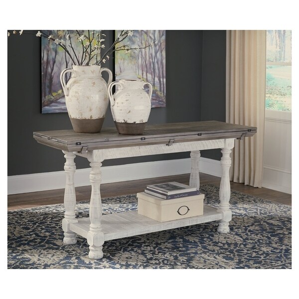 Havalance Rustic Flip Top Sofa Table