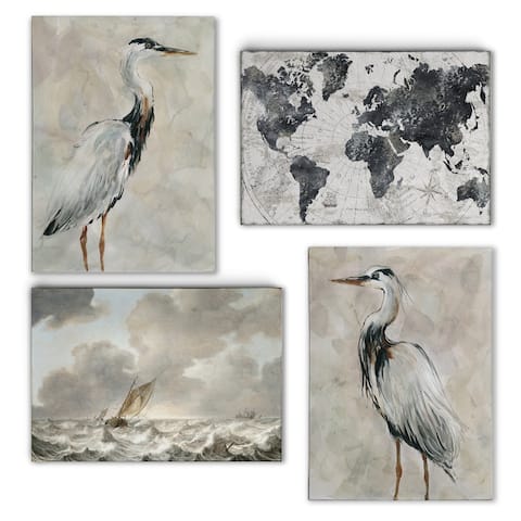Costal World Array -Gallery Wrapped Canvas Set