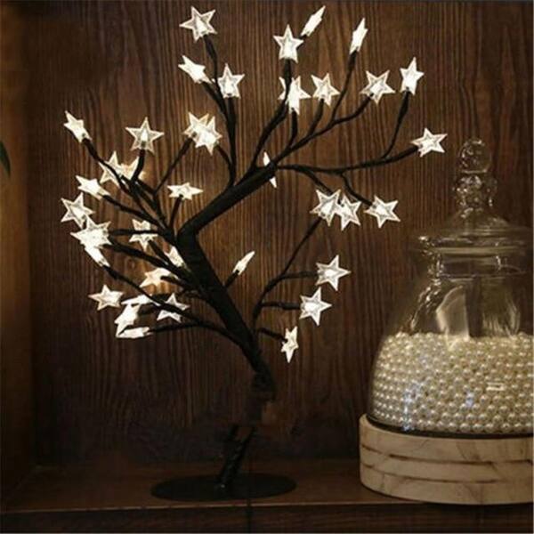 Shop Led Cherry Blossom Crystal Star Desk Top Bonsai Tree Light