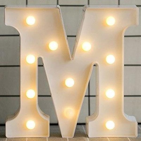 Shop Luminous LED Letter Night Light English Alphabet ...