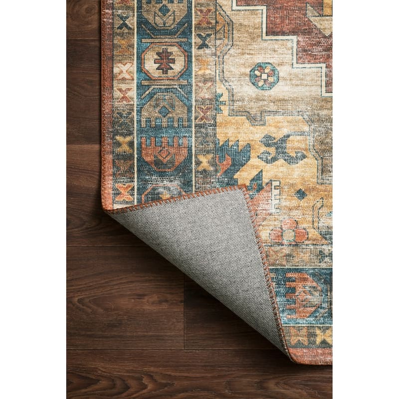 Alexander Home Leanne Transitional Aztec Vintage Printed Area Rug