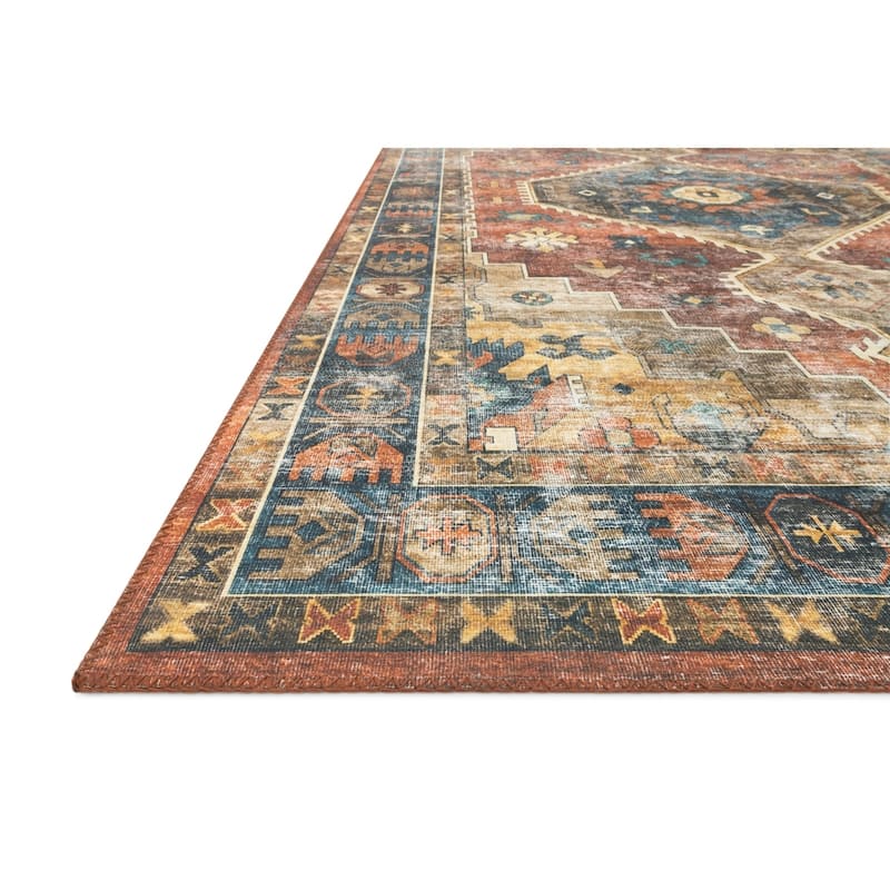 Alexander Home Leanne Transitional Aztec Vintage Printed Area Rug