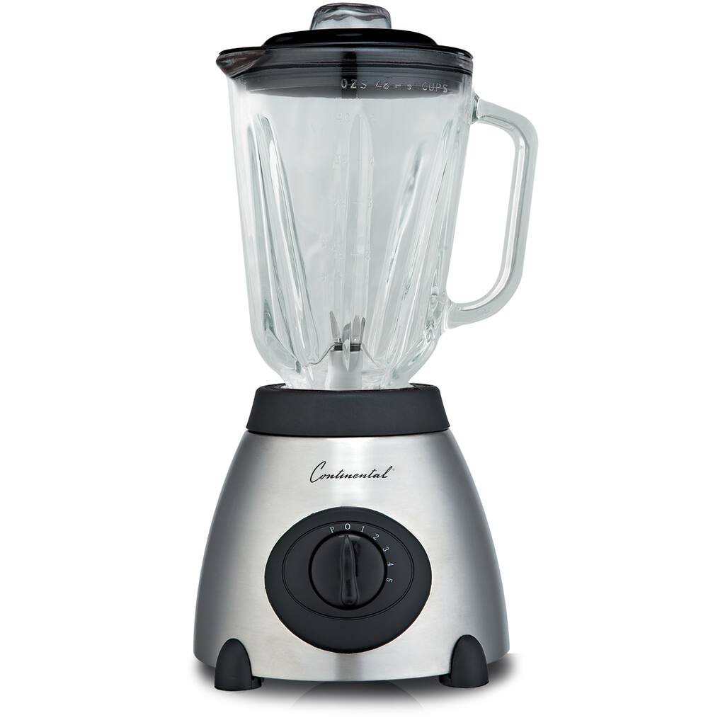 Continental Electric 5-Speed Blender Countertop Stainless Steel