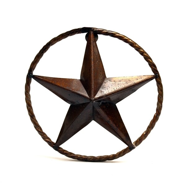 Rustic Star W/Rope 12" - N/A