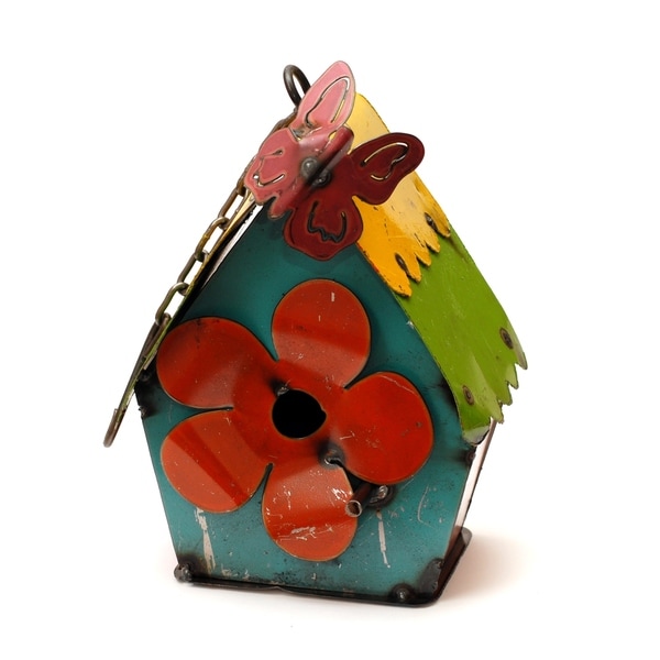 Hanging Birdhouse With Butterfly Small