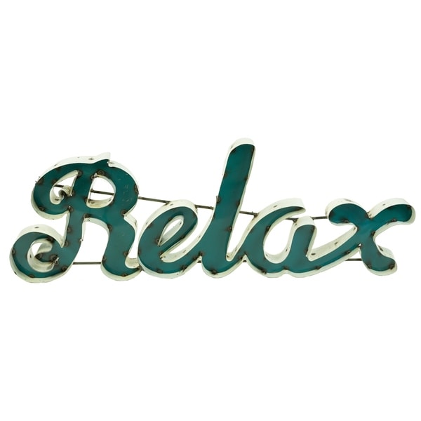 Relax Rebar Sign For Decor, 2 By 33