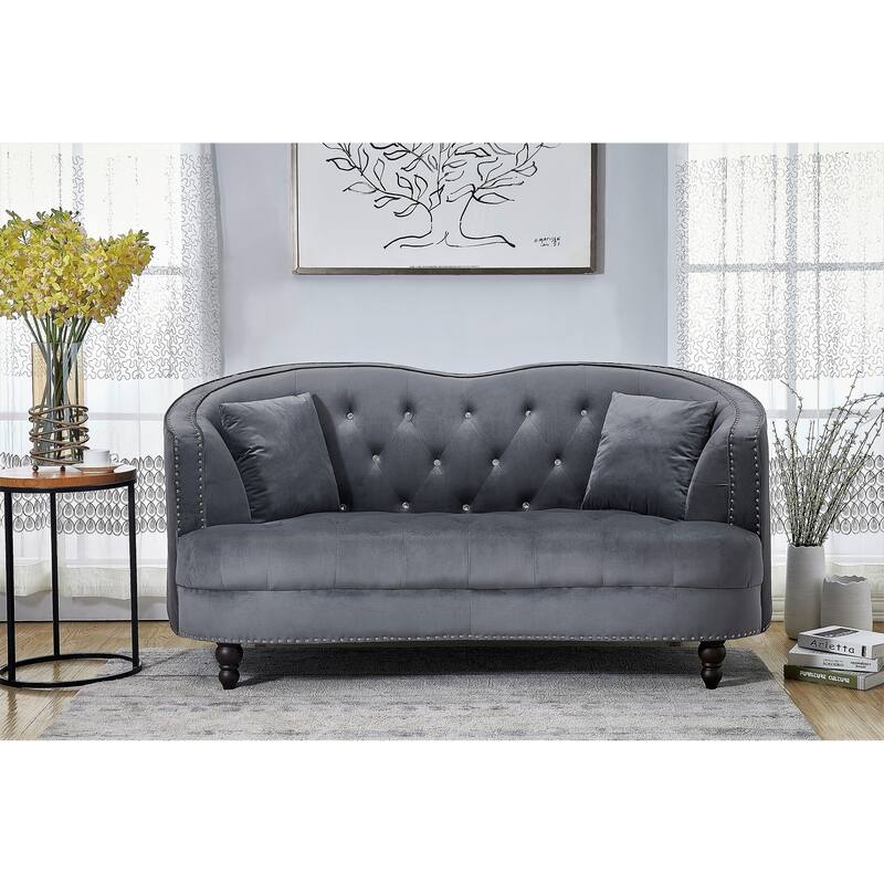Garcia Velvet Loveseat