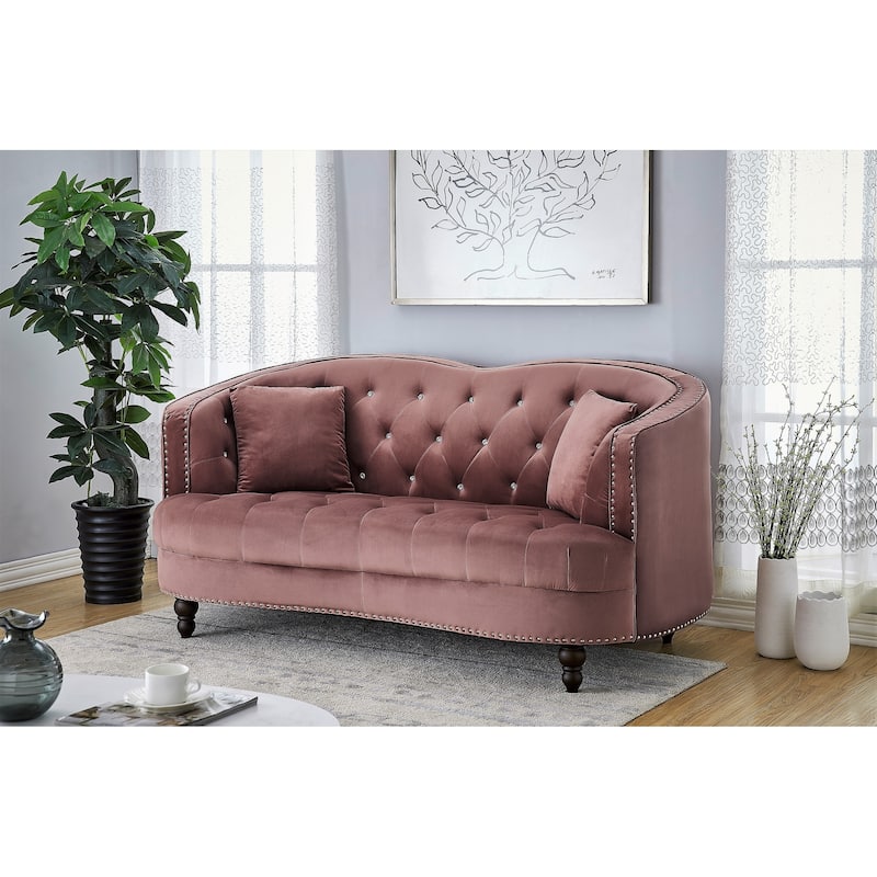 Garcia Velvet Loveseat