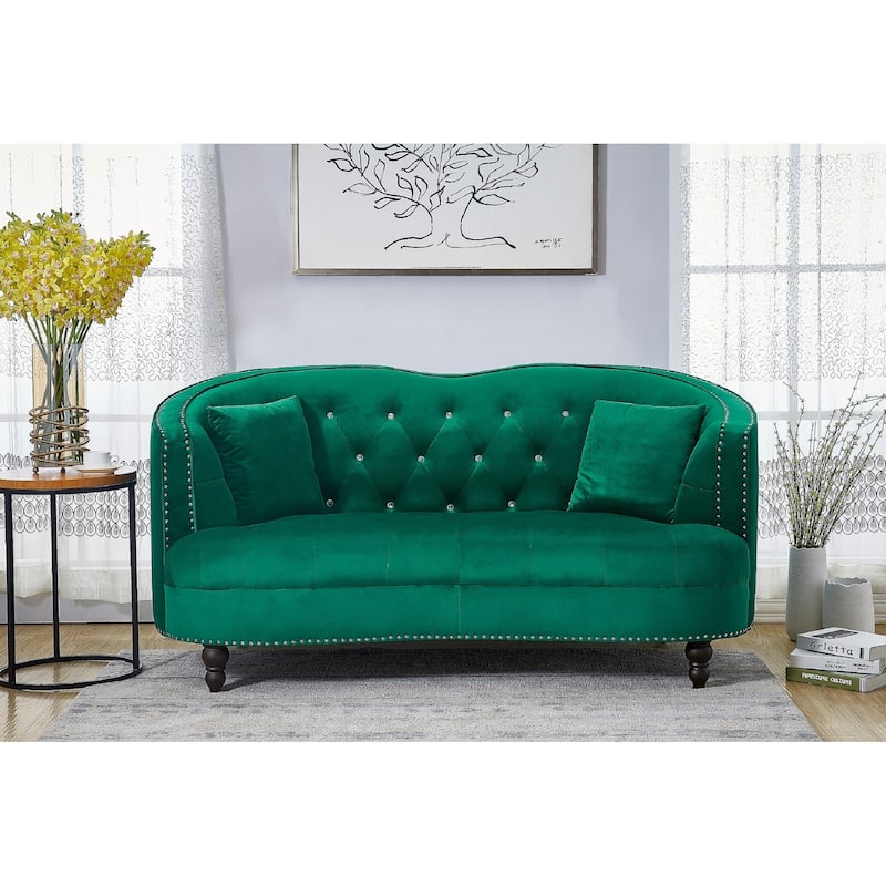 Garcia Velvet Loveseat