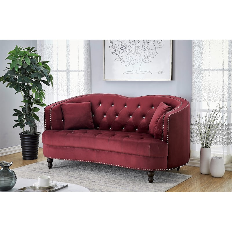 Garcia Velvet Loveseat