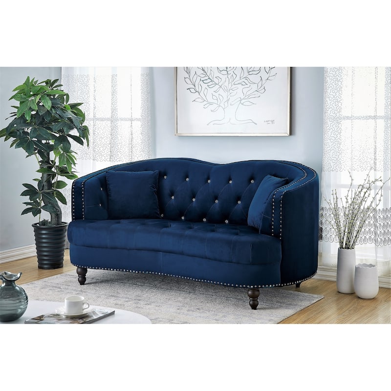 Garcia Velvet Loveseat