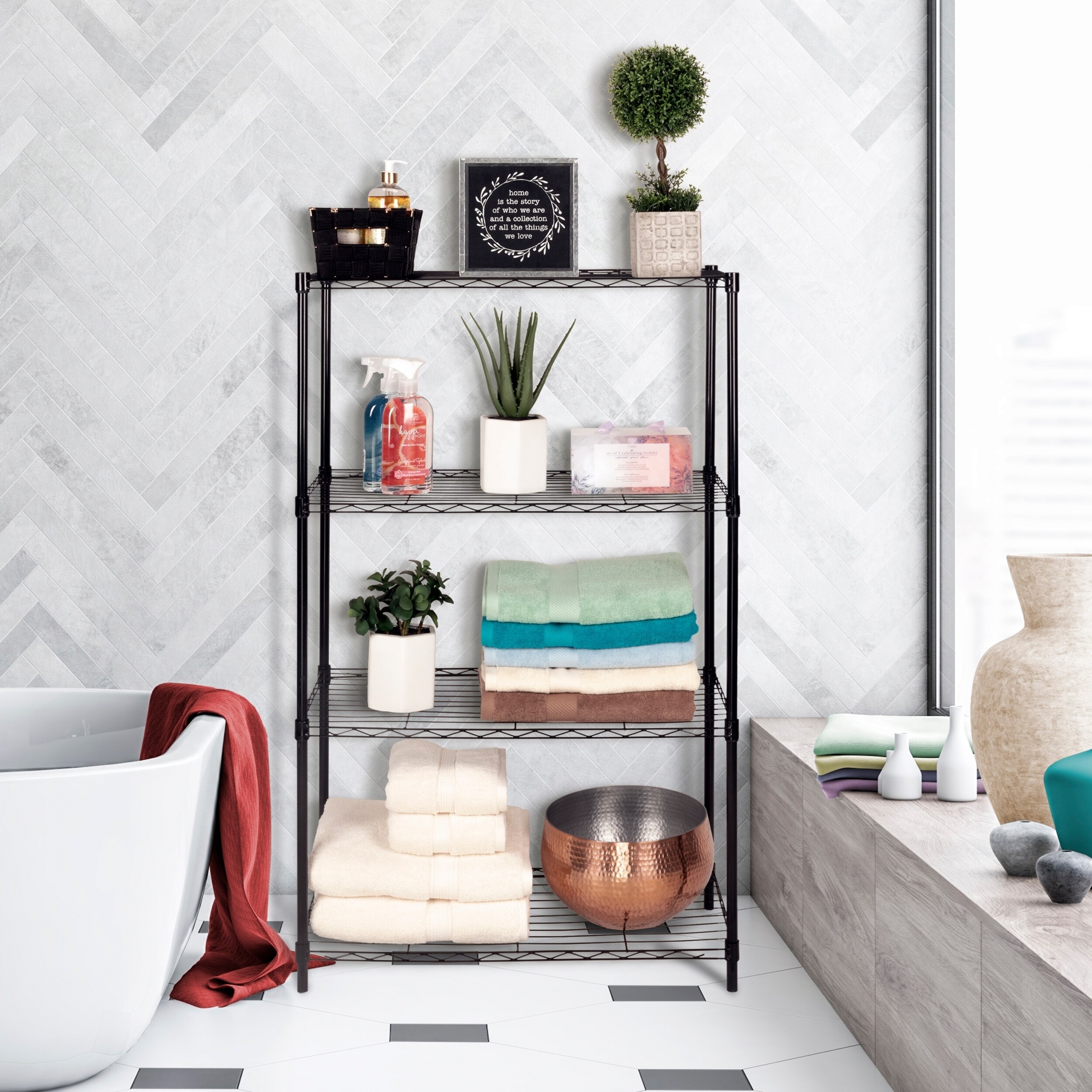 Shop Miranda Haus Castle Multi Purpose Wire Shelving Unit Overstock 28806714