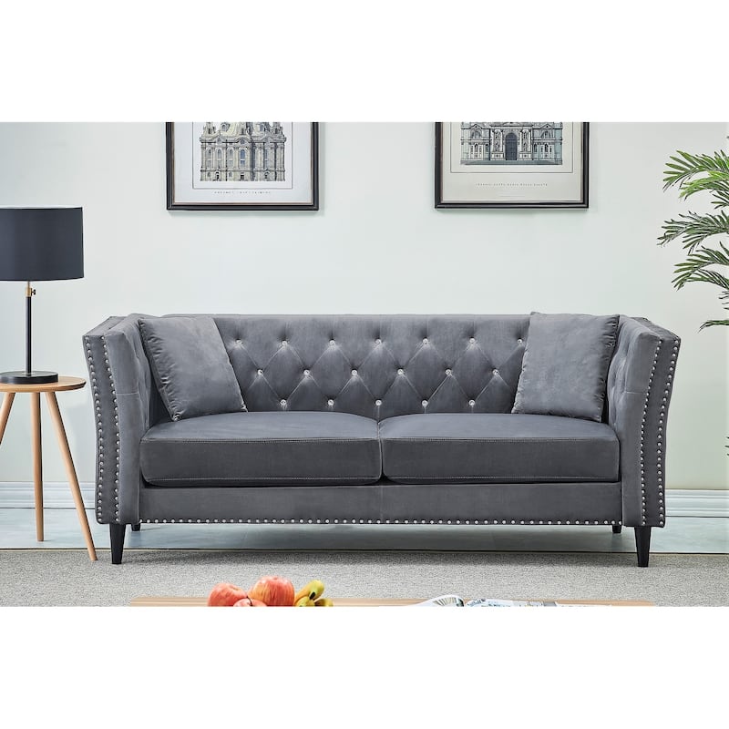 Gracewood Hollow Sukikim Velvet Sofa