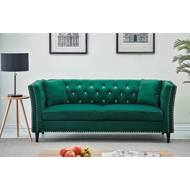 Gracewood Hollow Sukikim Velvet Sofa