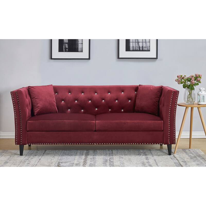 Gracewood Hollow Sukikim Velvet Sofa