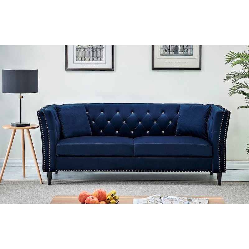 Gracewood Hollow Sukikim Velvet Sofa