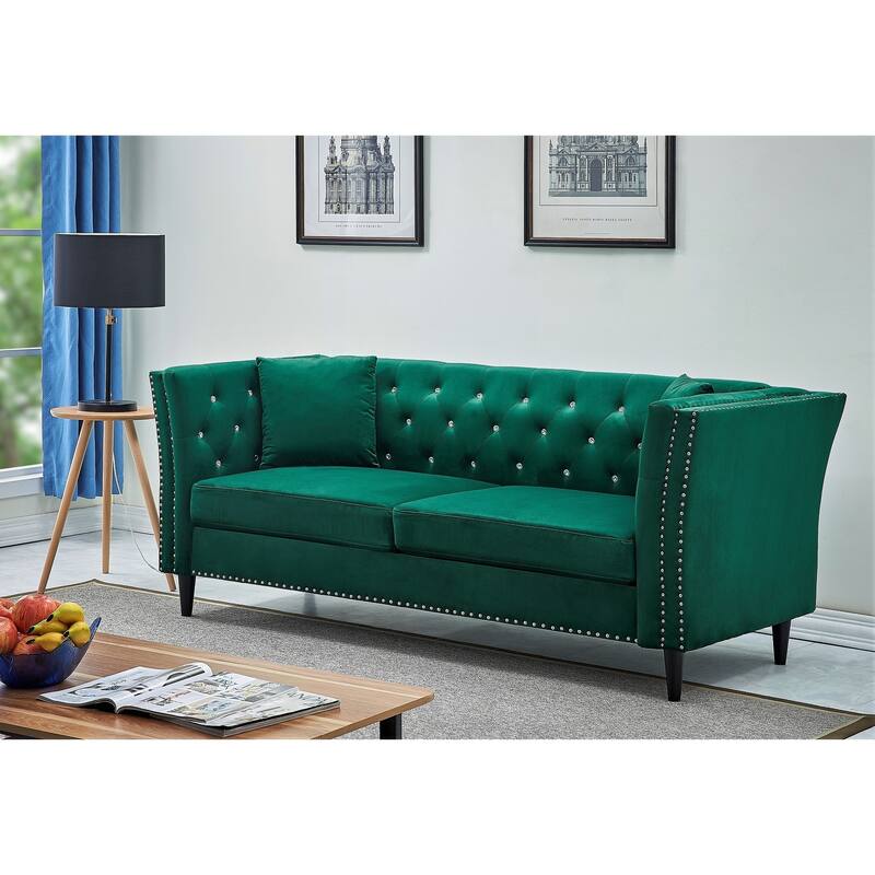 Gracewood Hollow Sukikim Velvet Sofa