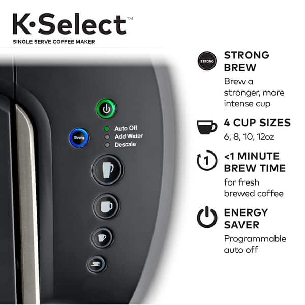 Keurig K-Select 52 oz. Black Coffee Maker
