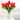 Enova Home Artificial 3 Pack Silk Tulips Fake Flowers Arrangement in Clear Glass Vase with Plastic Pearl for Home Wedding Decor