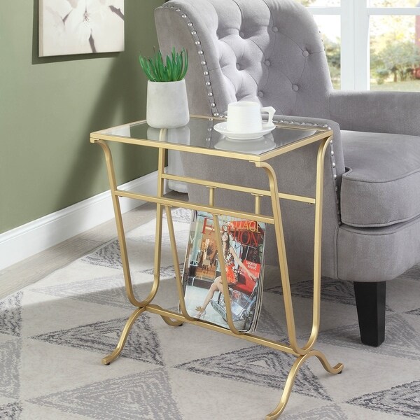 Westbury Magazine Rack Accent Table