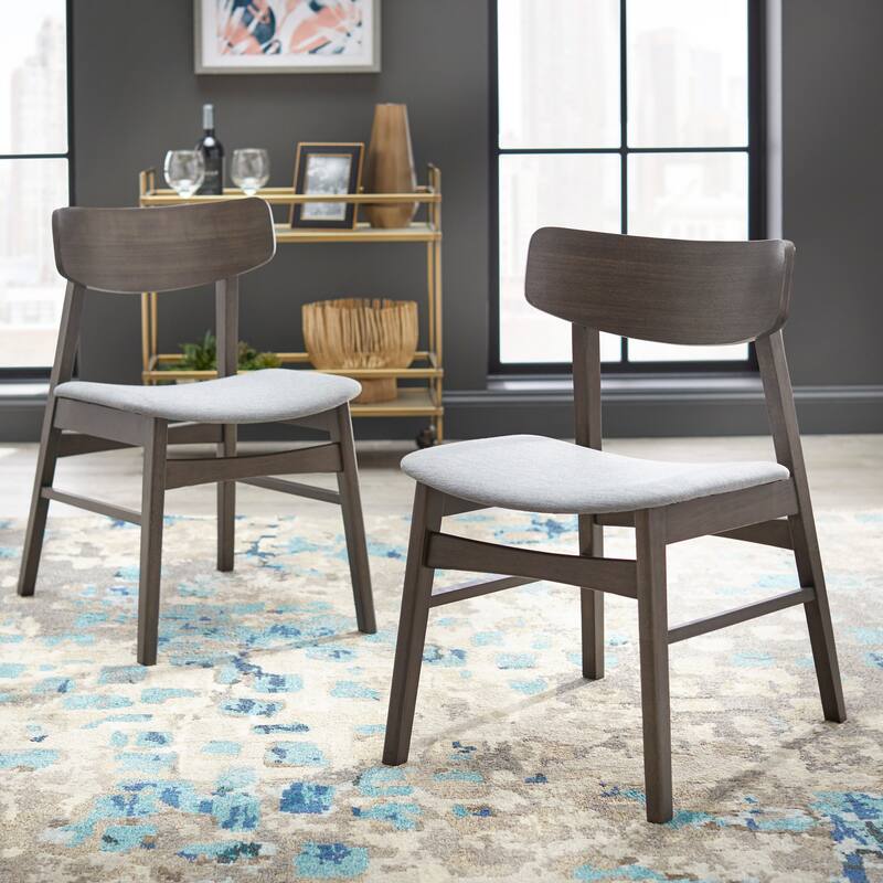 Simple Living Gogi Dining Chairs (Set of 2) - Set of 2 - Rustic Grey - Dining Height