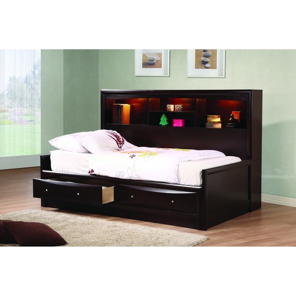 Vanessa Cappuccino 2-piece Storage Bedroom Set with Chest