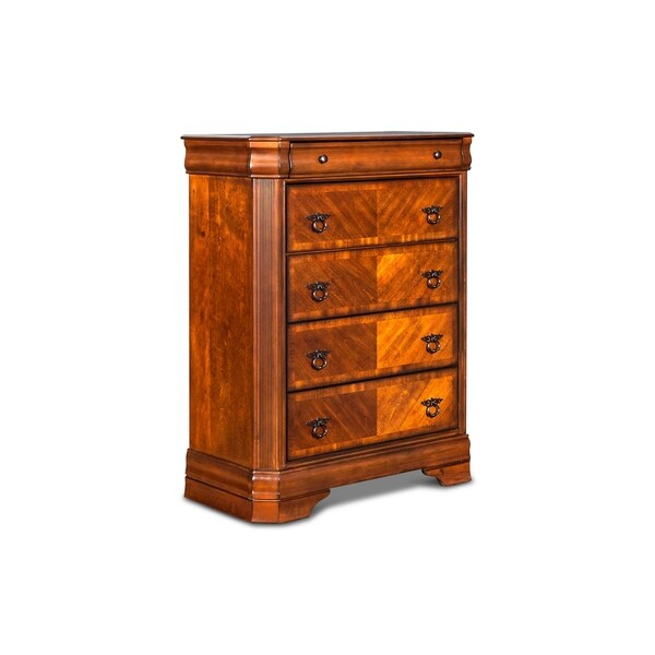 Shop Sheridan Burnished Cherry 5-drawer Chest - Free ...