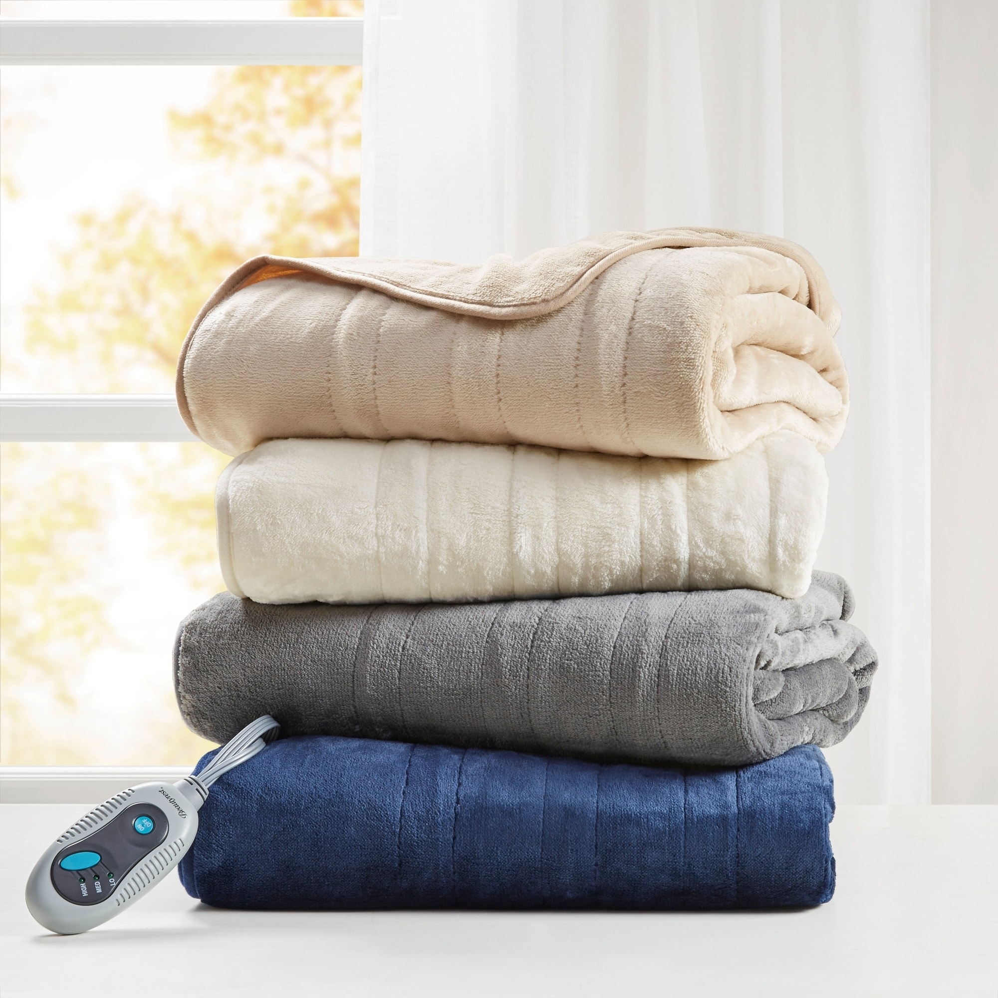 beautyrest heated throw with foot pocket