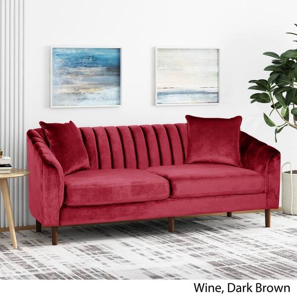 Shop Ansonia Contemporary 3 Seater Velvet Sofa By Christopher