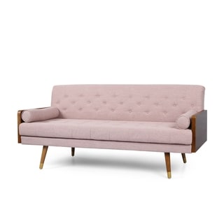 Christopher Knight Home Jalon Mid-Century Modern Tufted Fabric Sofa