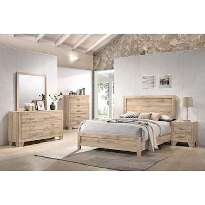 ACME Miquell Eastern King Bed in Natural