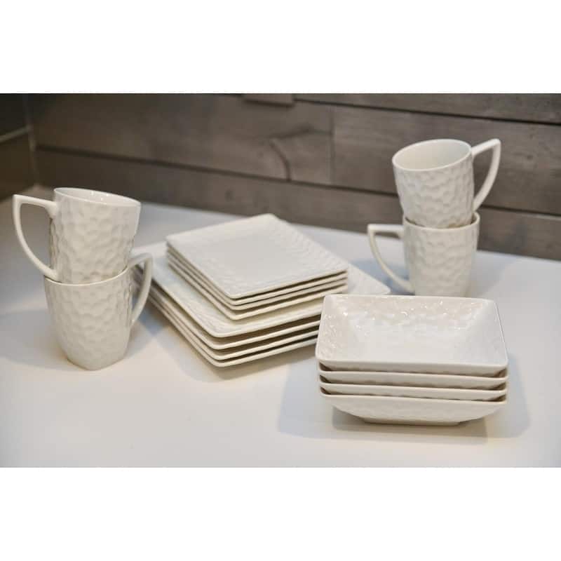 Christopher Knight Collection Lunar Rectangular 16-piece Dinner Set