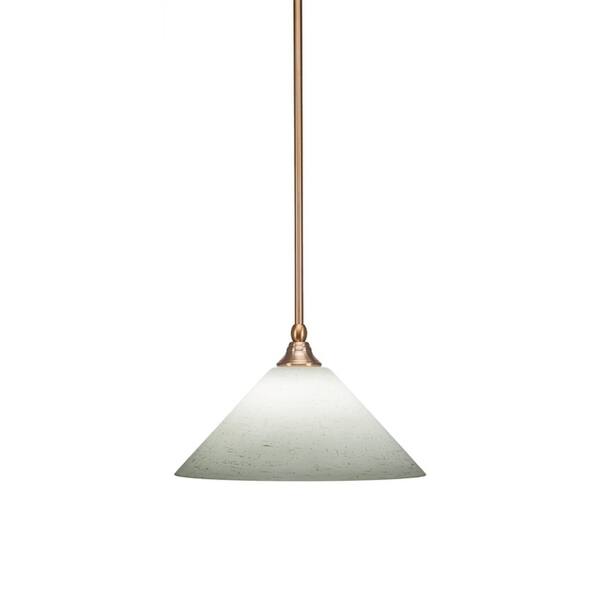 Toltec 1 Light Stem Hung Mini Pendant Shown In New Age Toltec 1 Light Stem Hung Mini Pendant Shown In New Age