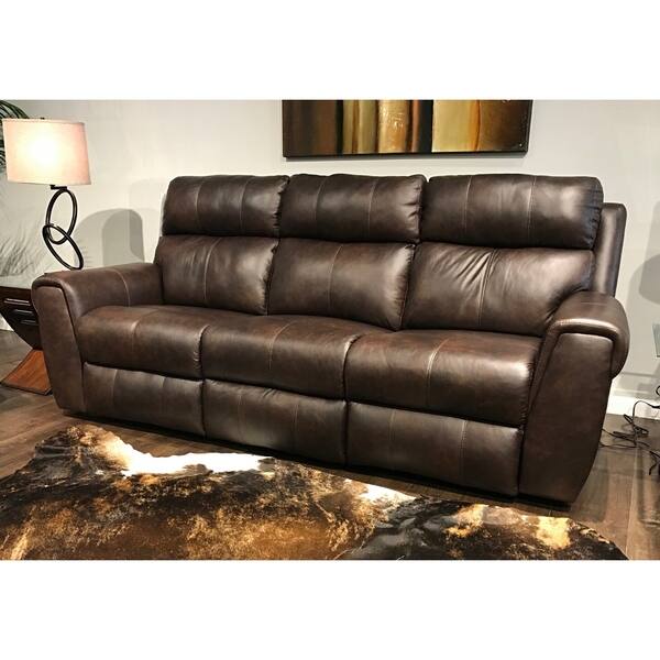 Braxton Power Headrest Double Reclining Sofa