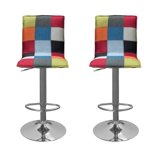 multi coloured bar stools